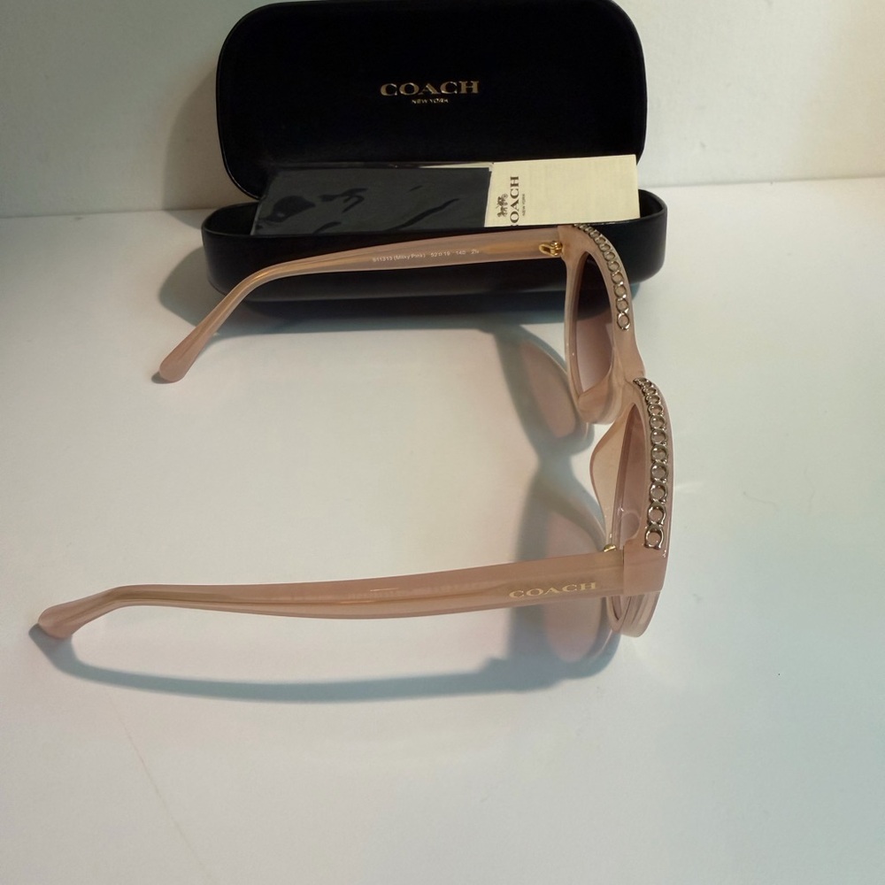 Coach Women's Milky Pink Sunglasses - Picture 3 of 5